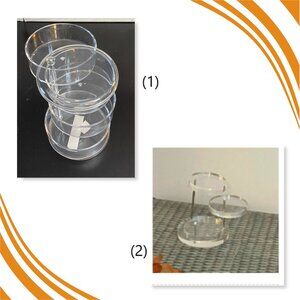 NEW 3-piece Acrylic displays